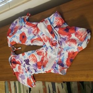 Brand new Bathing suit with sheer skirt